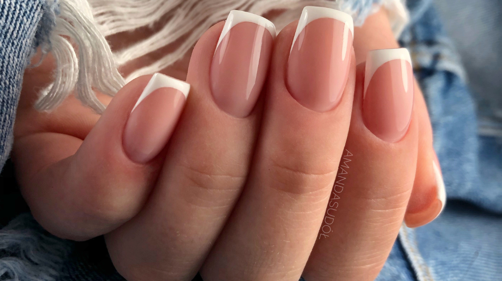 otte med undtagelse af Gutter French Manicure Gel Nails Tutorial | Semilac UV Gel Nail Polish