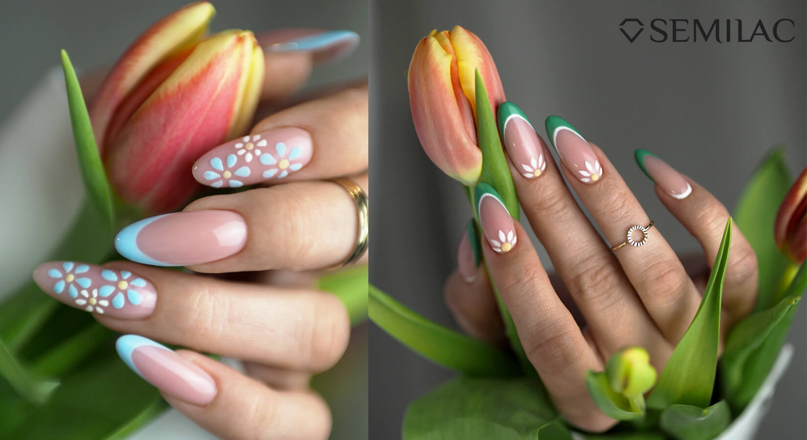 Floral Acrylic Nail Trend