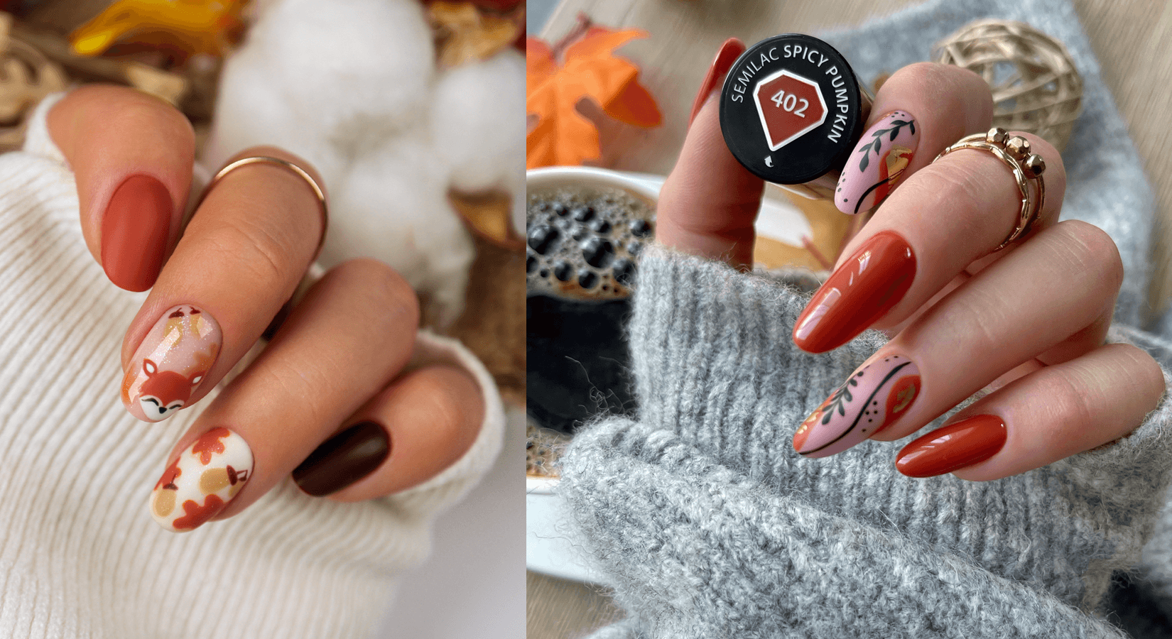 Stay on Top of Fall Fashion with These Must Try Autumn UV Gel Nail Ide