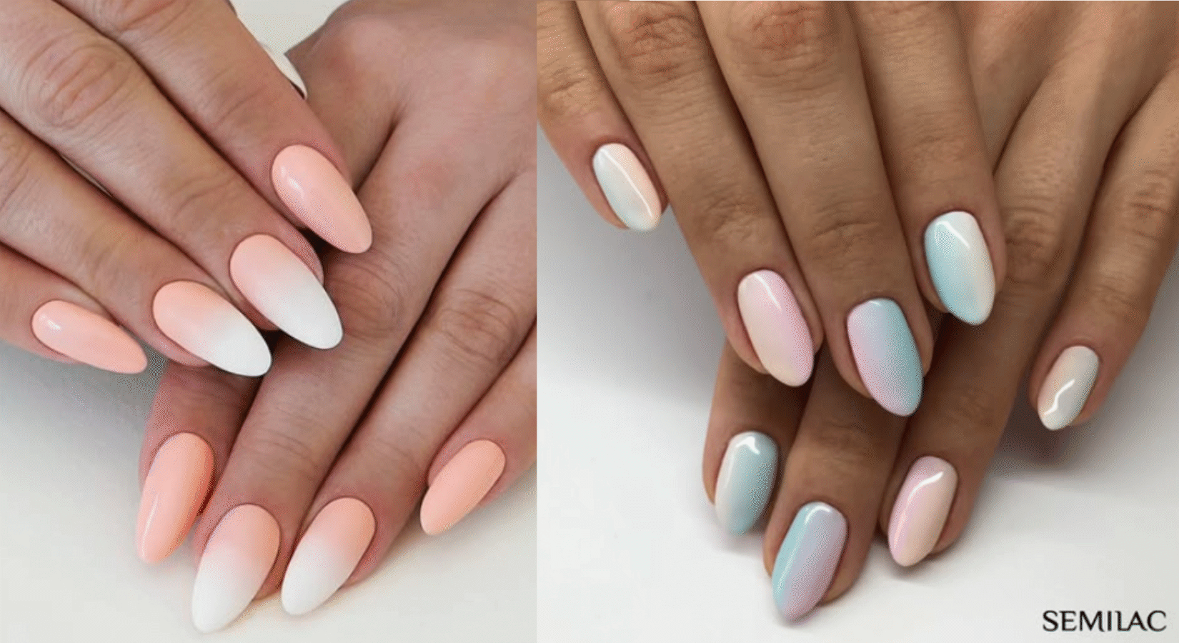 Pastel Nails with a Soft Gradient Flow