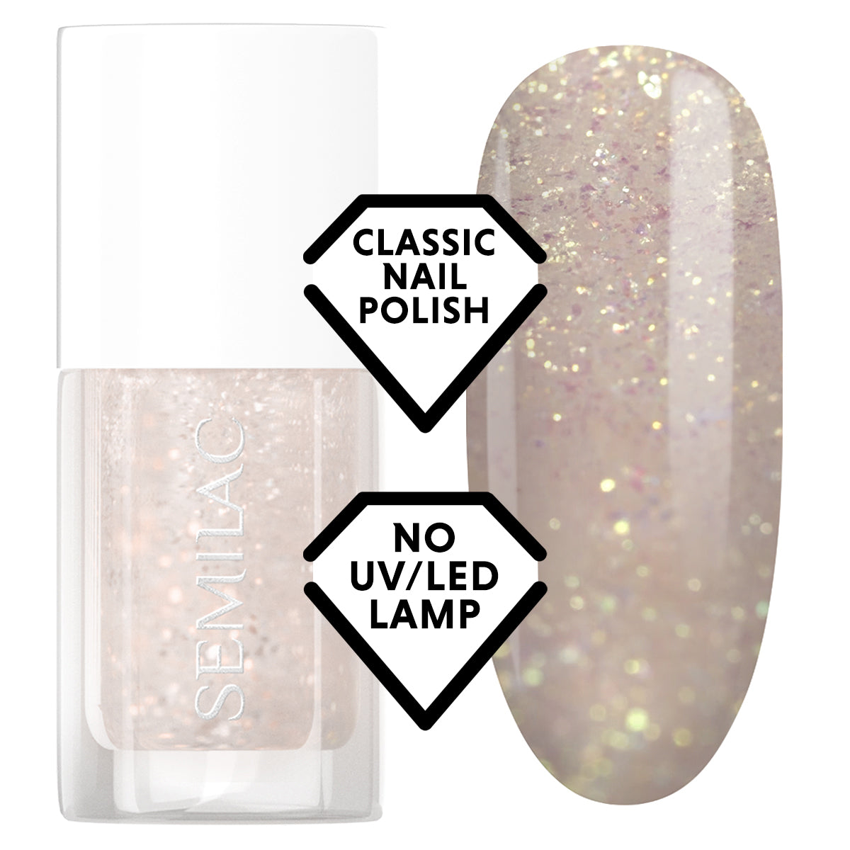 Semilac 040 Mermaid Glaze Classic Nail Polish