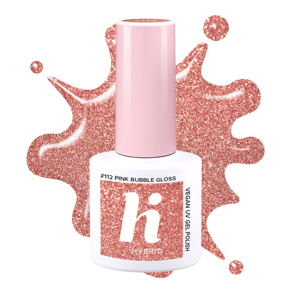 Hi Hybrid 112 Pink Bubble Gloss UV Gel Polish 5ml