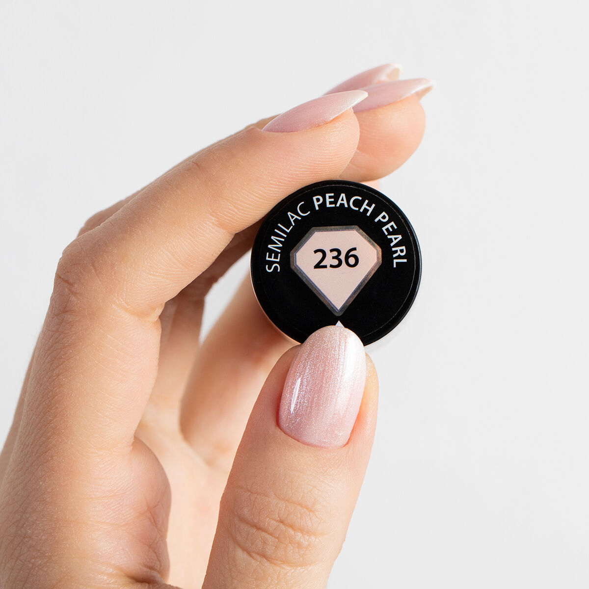 Semilac 236 Peach Pearl UV Gel Polish 7ml - Semilac UK