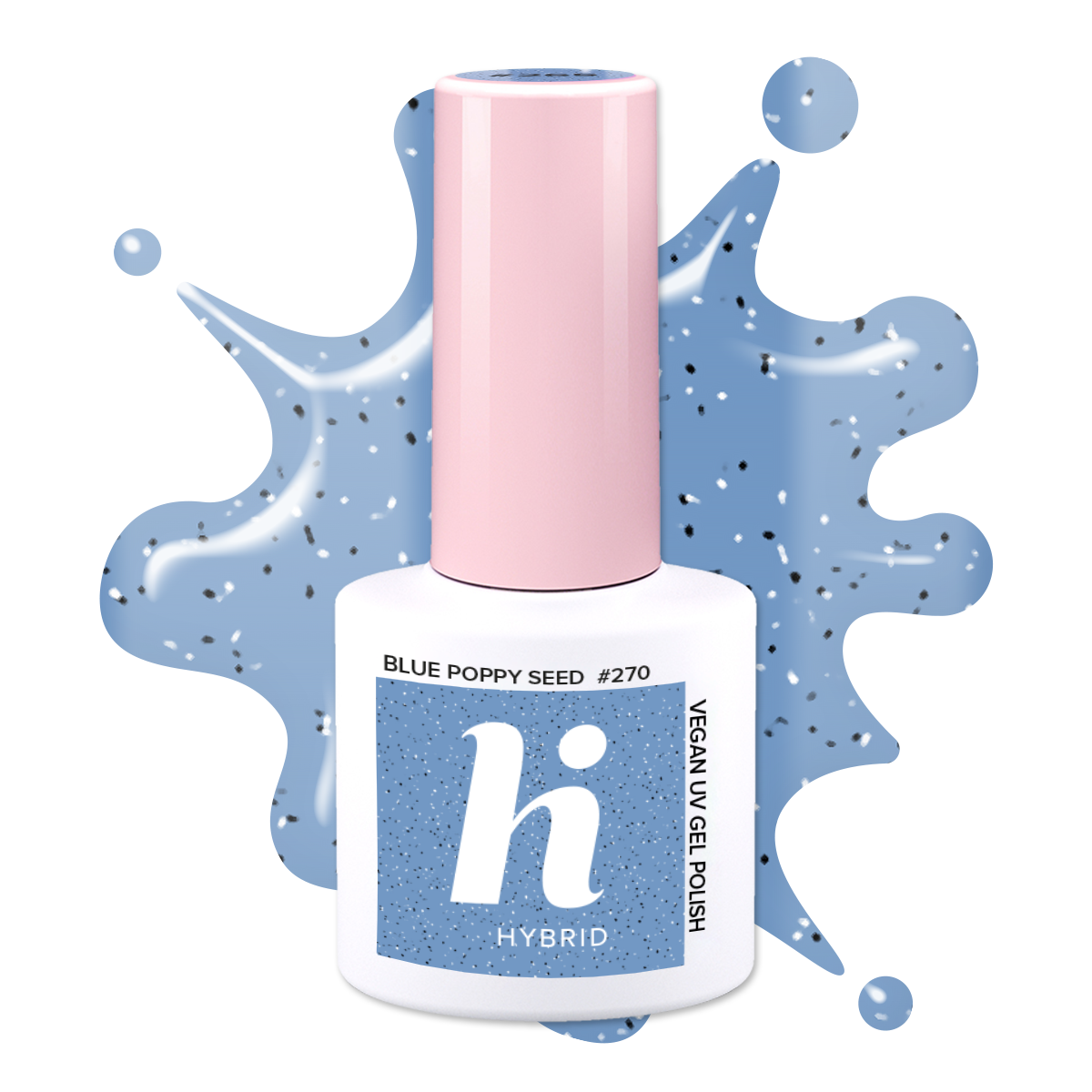 Hi Hybrid 270 Blue Poppy Seed UV Gel Polish 5ml