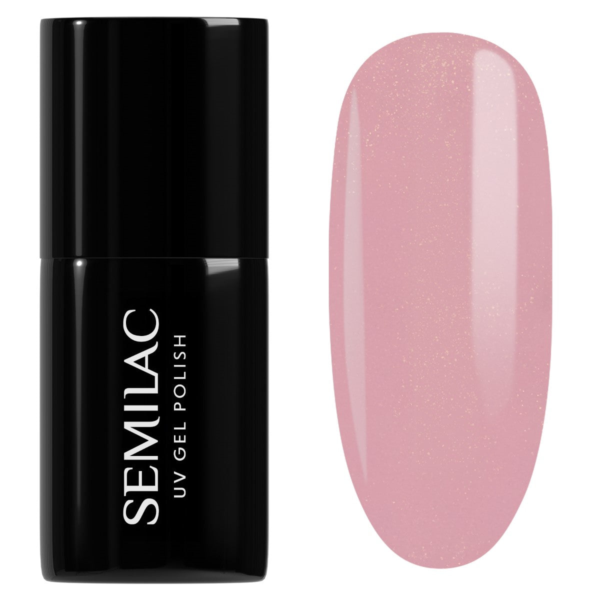 Semilac 376 Shimmer Stone Pink Diamond HEMA Free UV Gel Polish