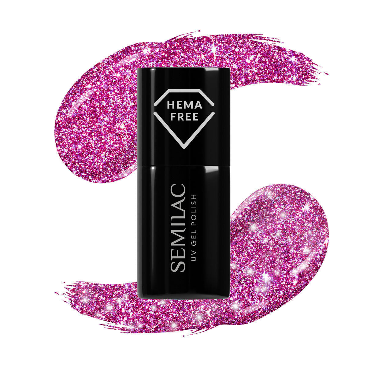 Semilac 462 Pink Bubbles HEMA Free UV Gel Polish 7ml - Semilac UK