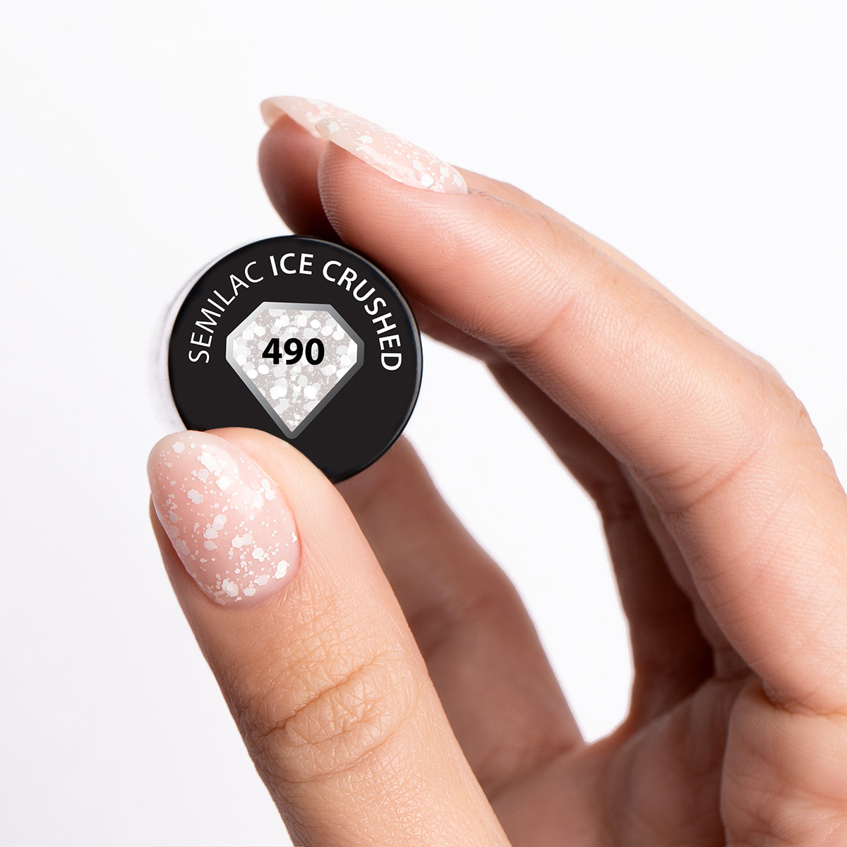 Semilac 490 Ice Crushed UV Gel Polish 7ml - Semilac UK