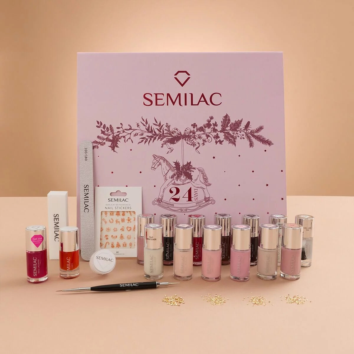 Semilac Advent Calendar 2026: 24 Days of Nail Lacquer Magic (Classic Nail Polish Edition) - Semilac UK