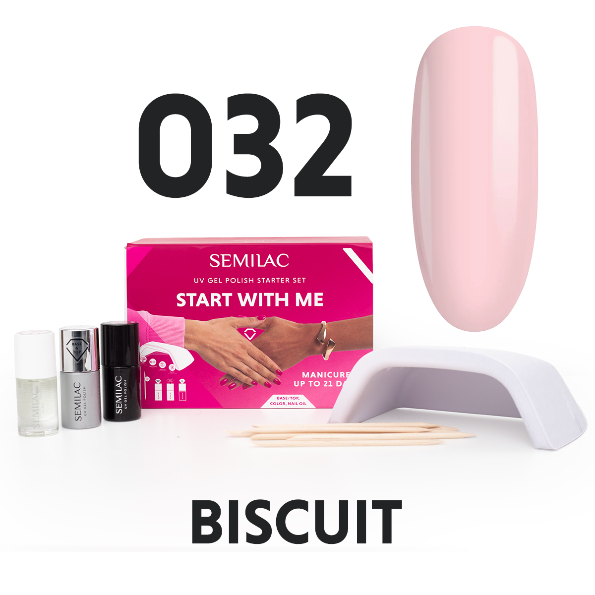 Semilac Start With Me Set with 15W/24 UV Led Lamp