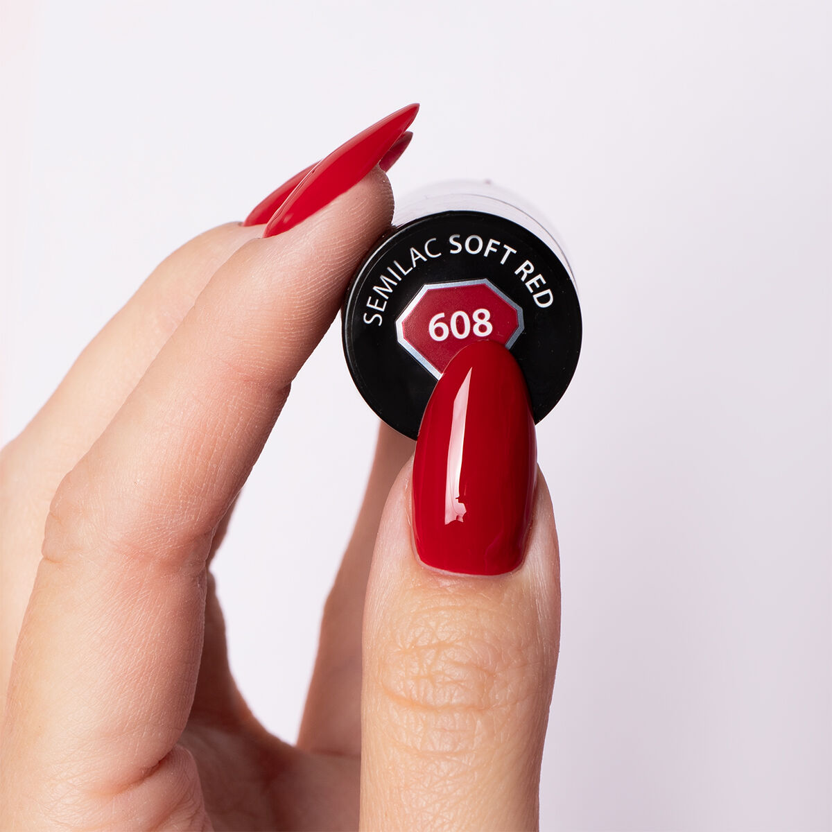 Semilac 608 Soft Red UV Gel Polish