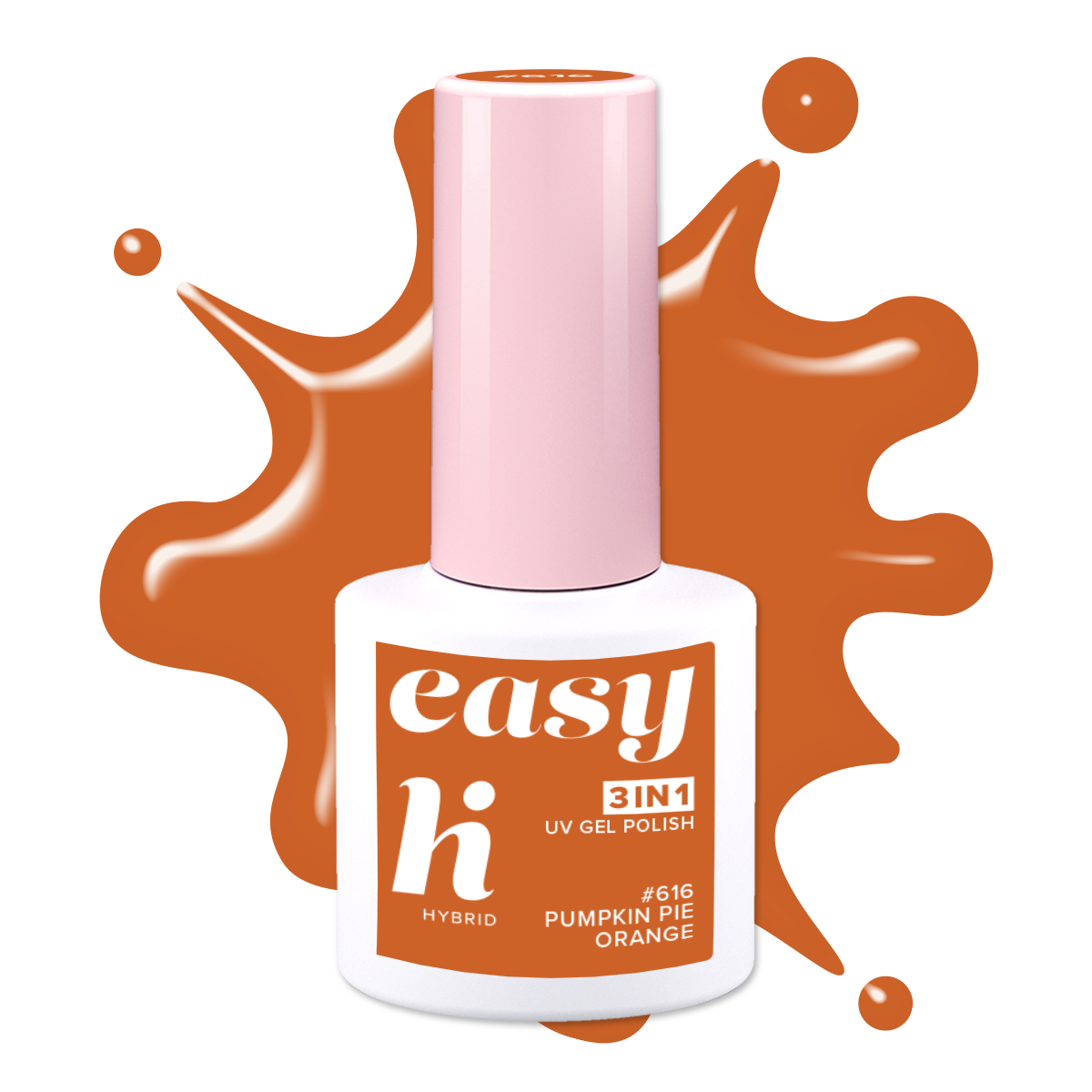 Hi Hybrid 616 EASY 3in1 Pumpkin Pie Orange UV Gel Polish 5ml