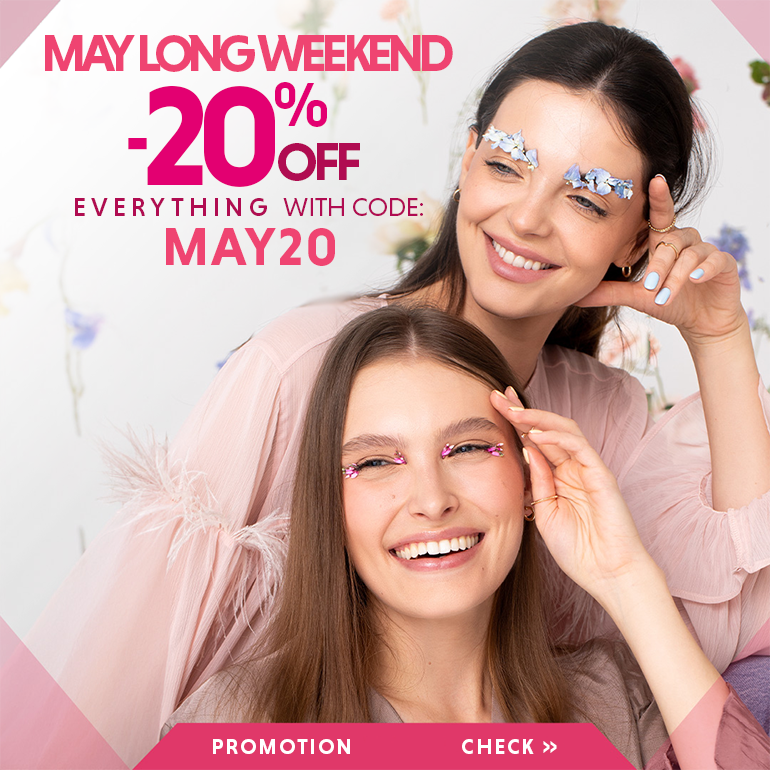 MAY LONG WEEKEND -20% OFF EVERYTHING WITH CODE MAY20