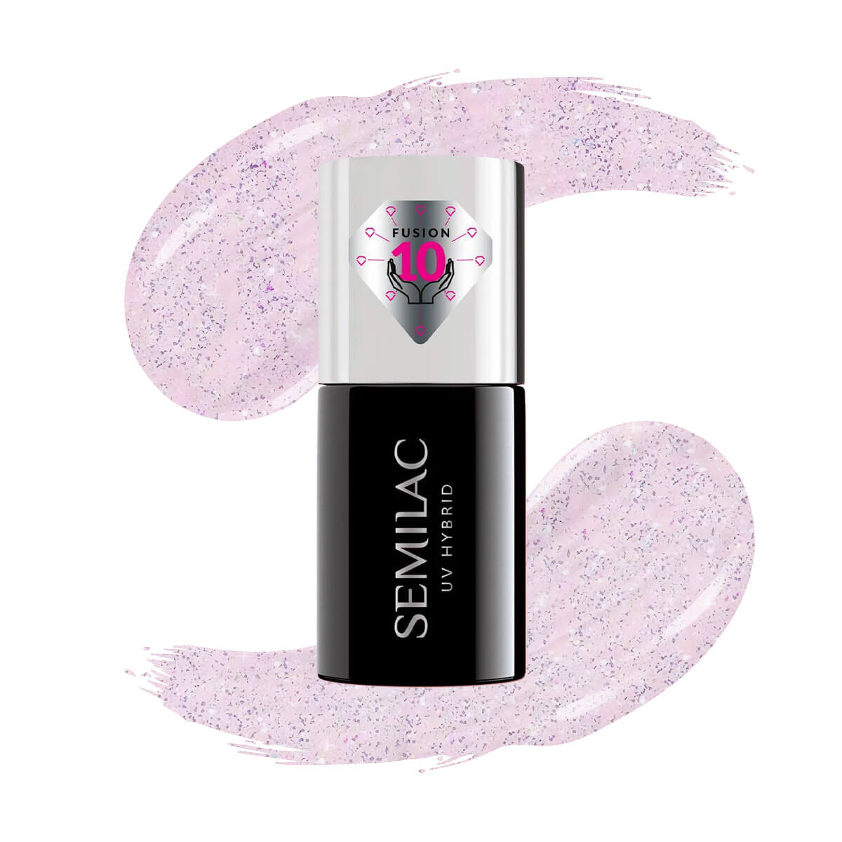 Semilac Extend Care 5in1 806 Glitter Delicate Pink 7ml - Semilac UK