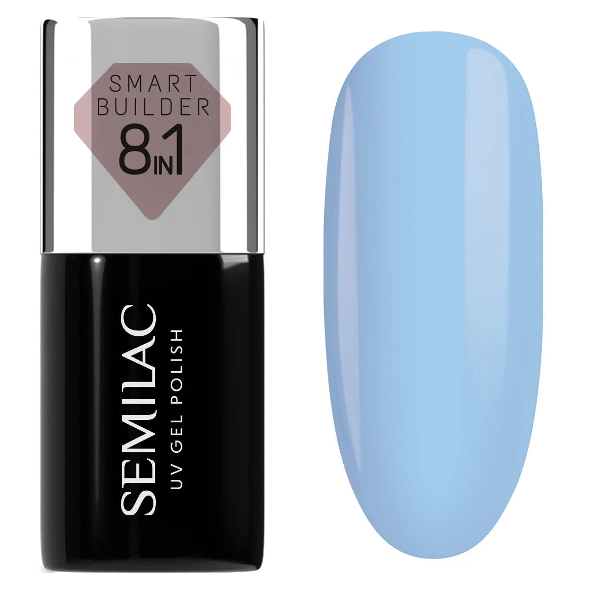 Semilac Smart Builder 826 Calm Blue - Builder Gel in a Bottle