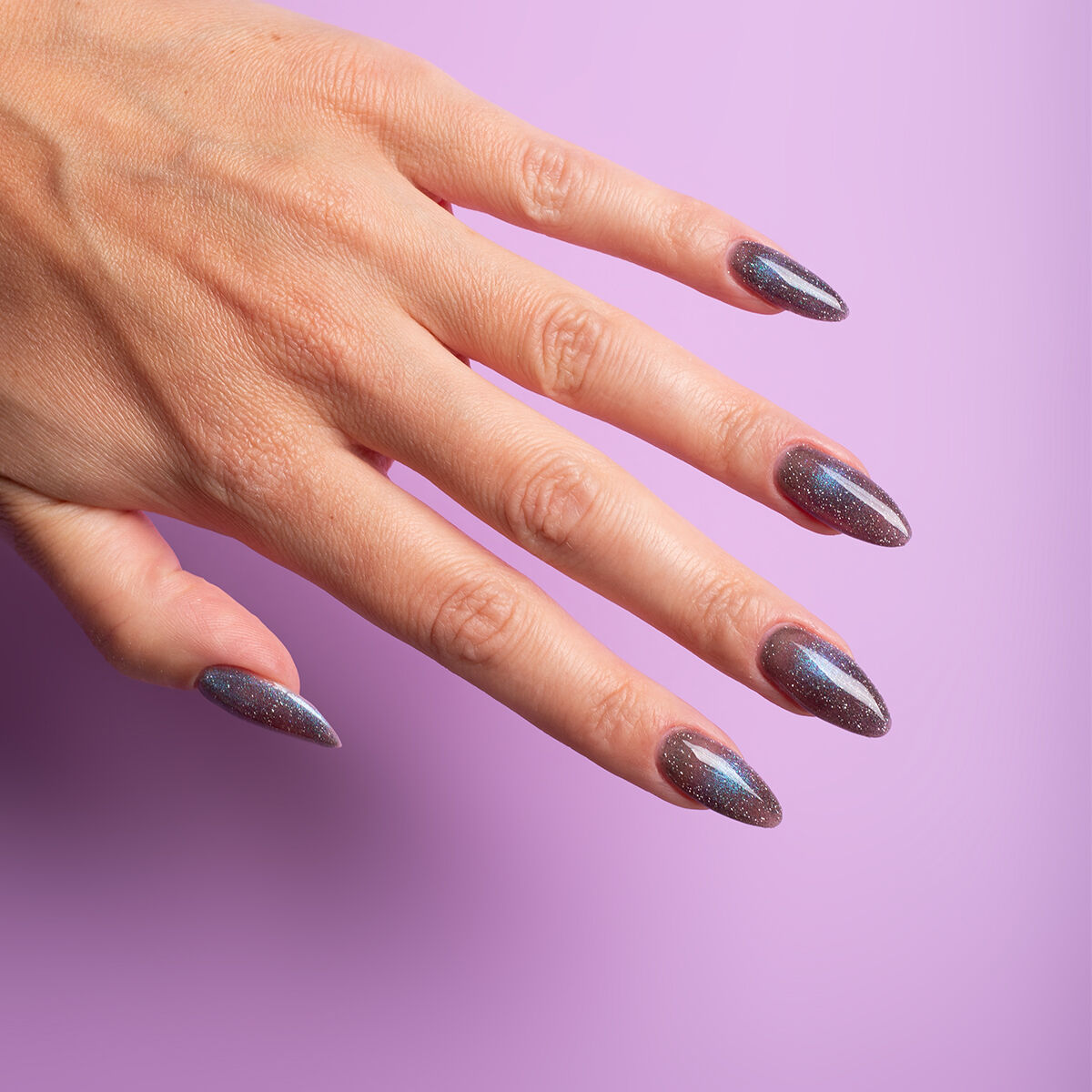 Semilac 828 Grey Holo UV Gel Polish