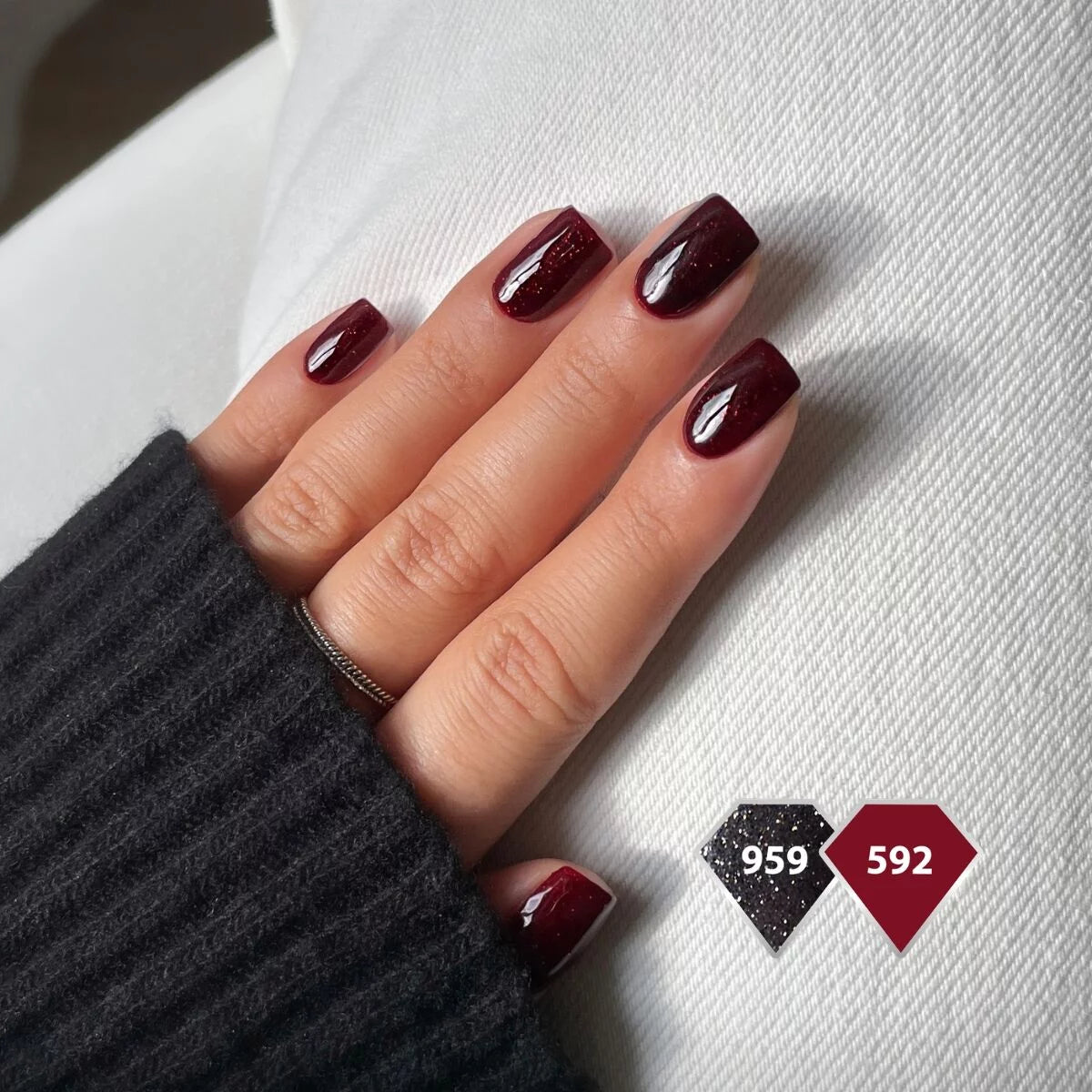 Semilac 959 Disco Black UV Gel Polish
