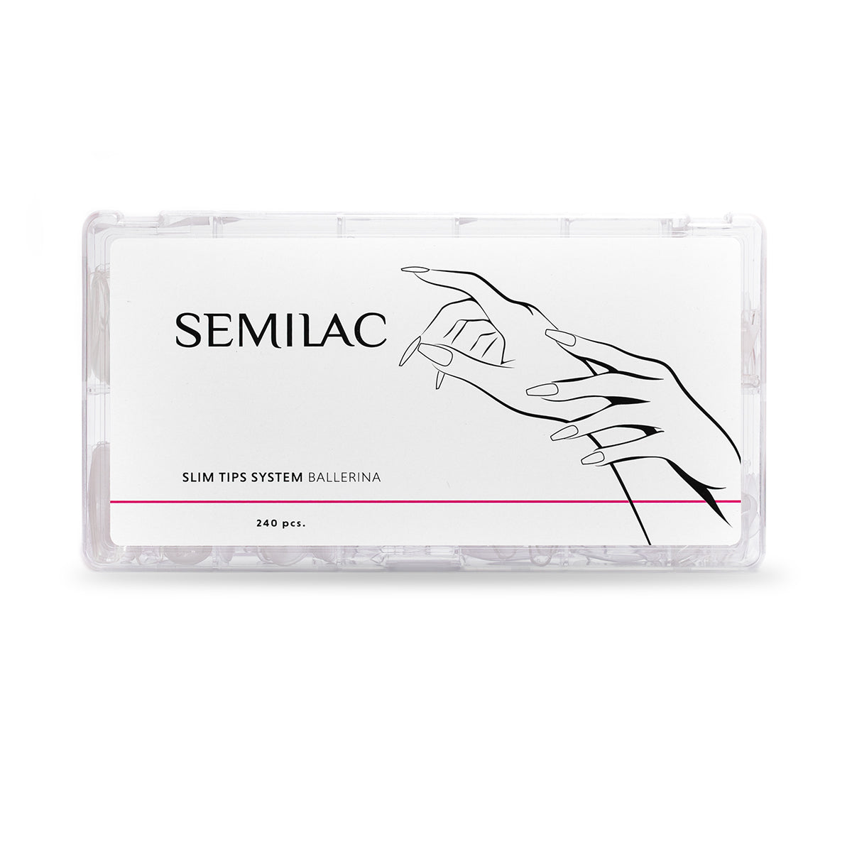 Semilac Slim Tips System Ballerina 240 pcs. - Semilac UK