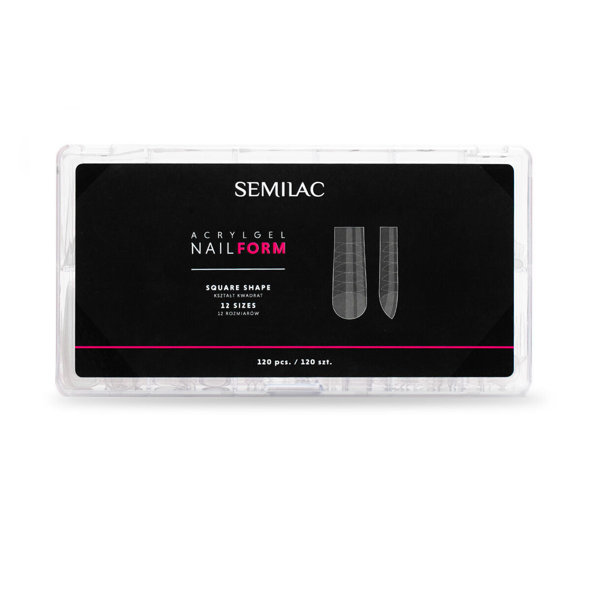 Semilac Acrylgel Nail Form Square 120 Pcs. - Semilac UK