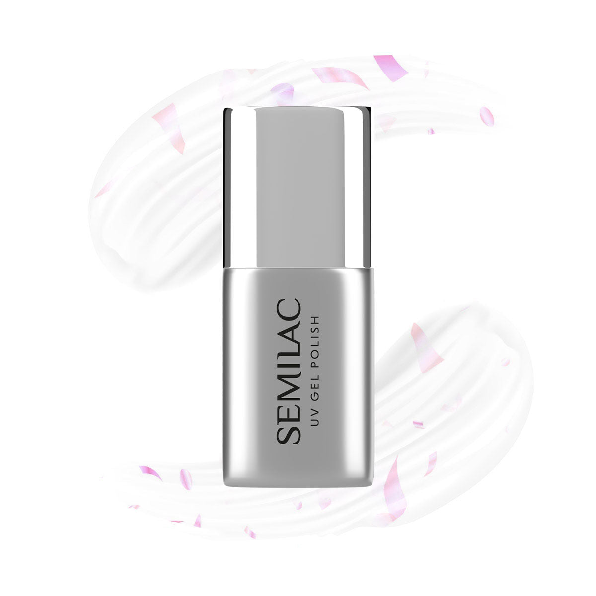 Semilac Top Coat Mat Flower Flakes T23 UV Gel Polish 7ml - Semilac UK