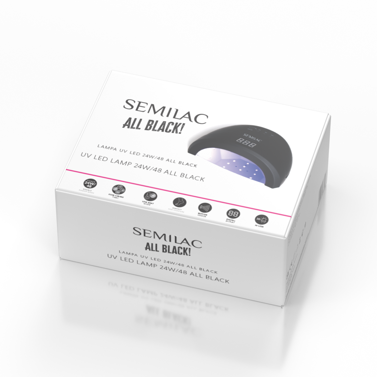 SEMILAC UV/LED Lamp All Black 48/24W