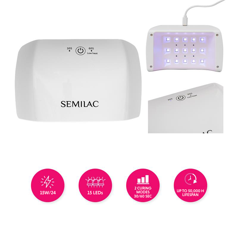 Semilac Start With Me Set with 15W/24 UV Led Lamp