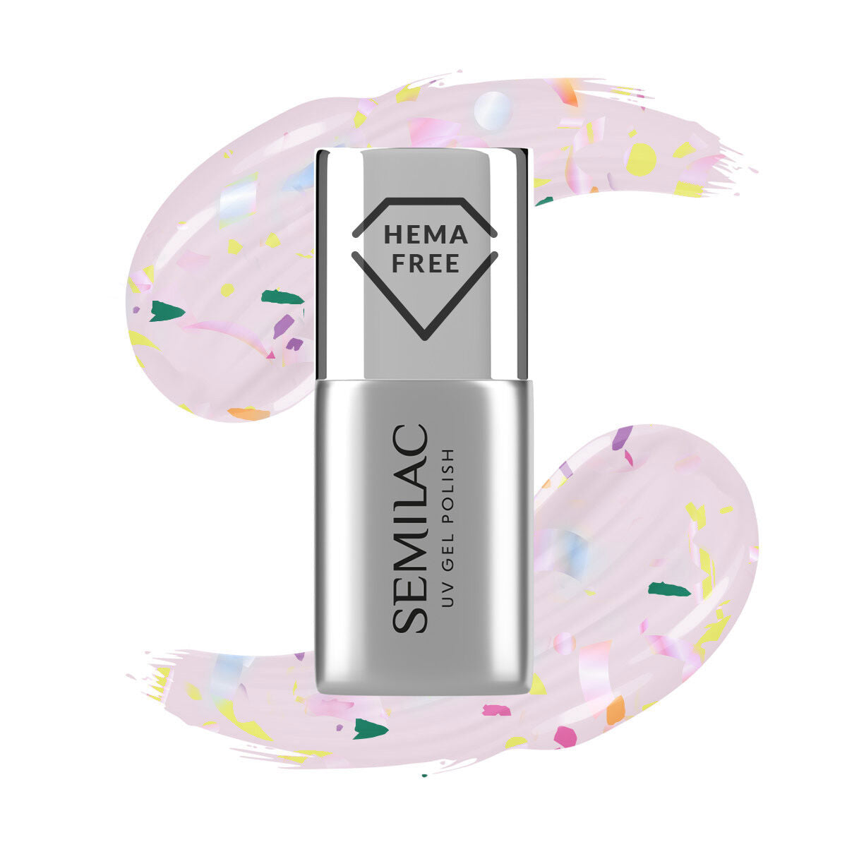 Semilac Top Coat No Wipe Matte Violet Galaxy T27 UV Gel Polish 7ml - Semilac UK