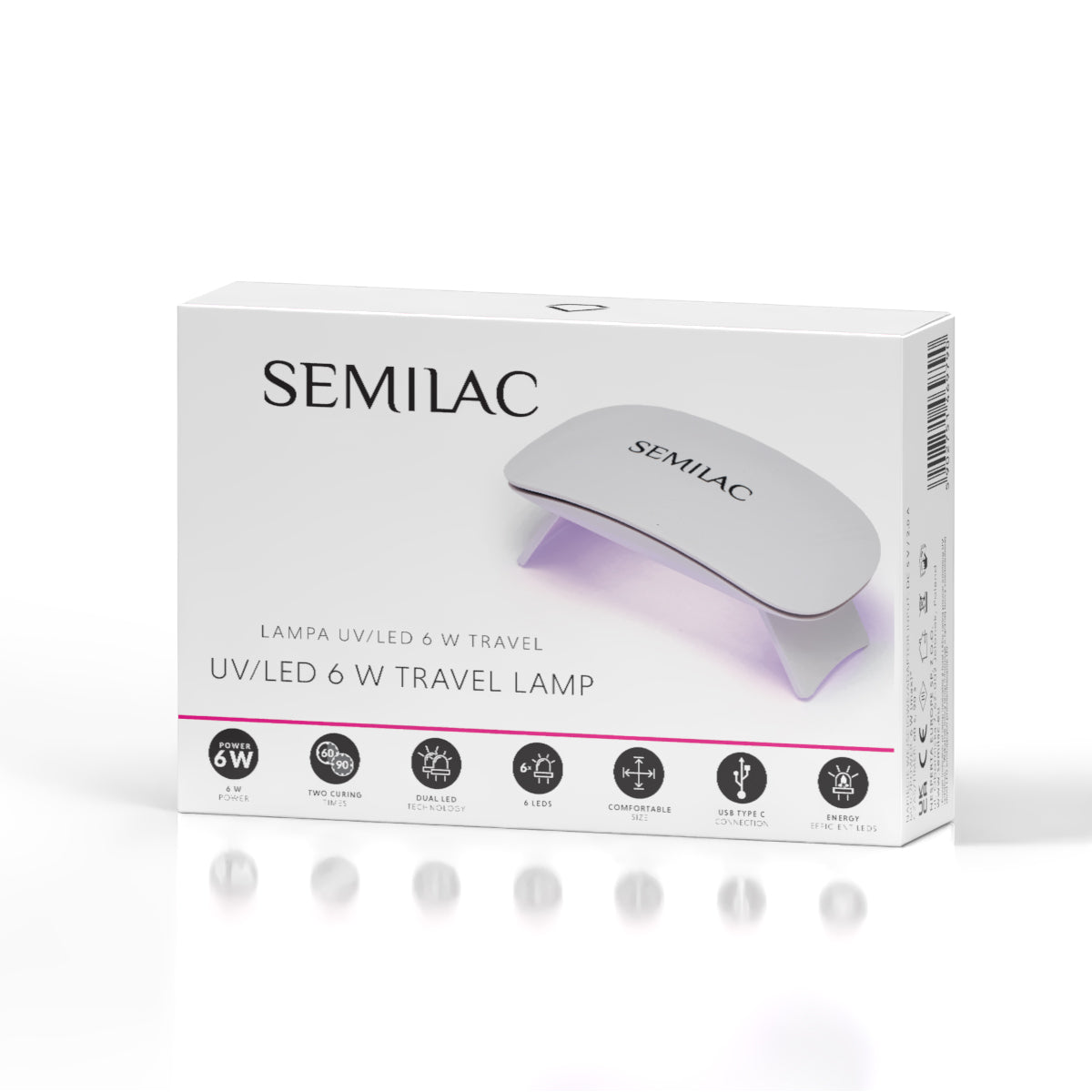 Semilac UV LED Travel Lamp 6W