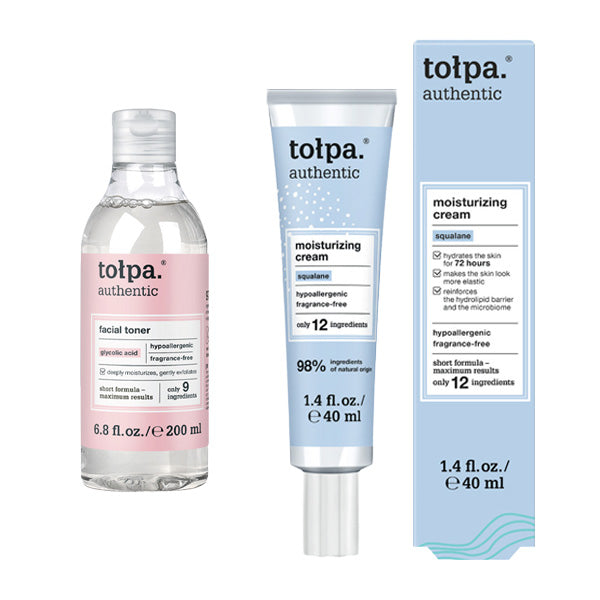 Tolpa Authentic Hydrating Toner & Cream Set