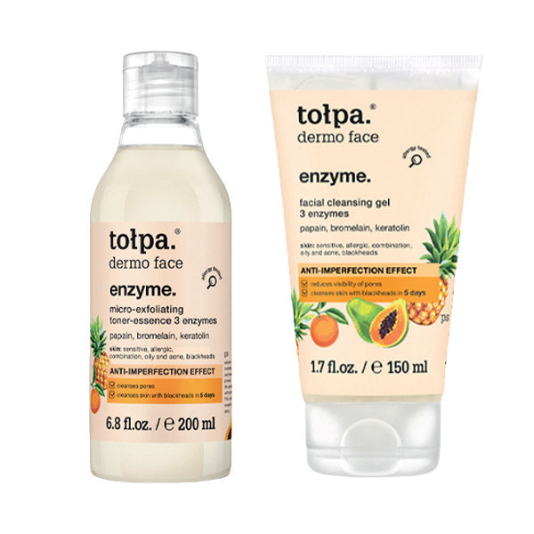 Tolpa Enzymatic Clarity Set – Cleanser & Essence – Acne