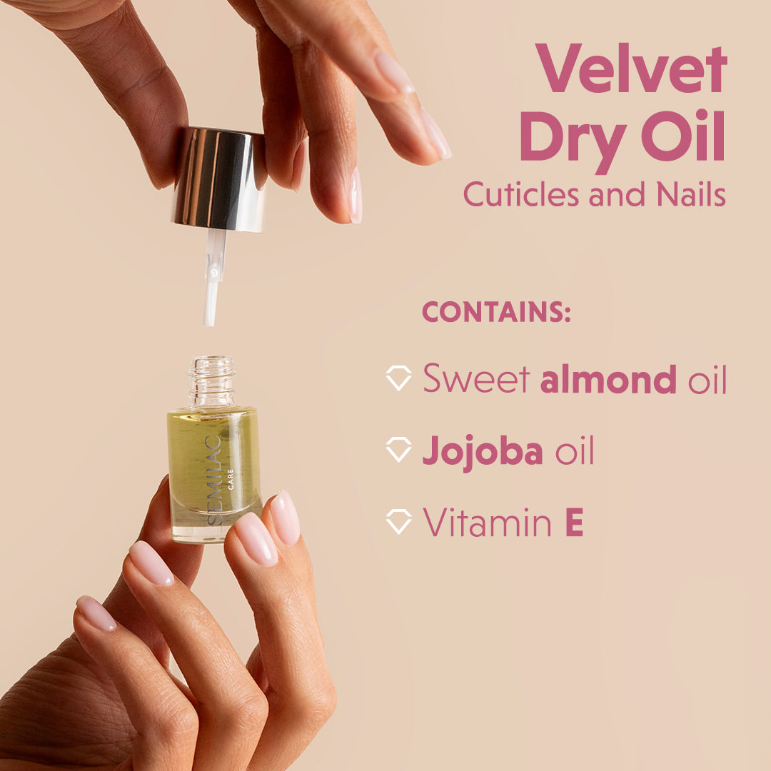 Semilac Velvet Dry Oil for Nails and Cuticles
