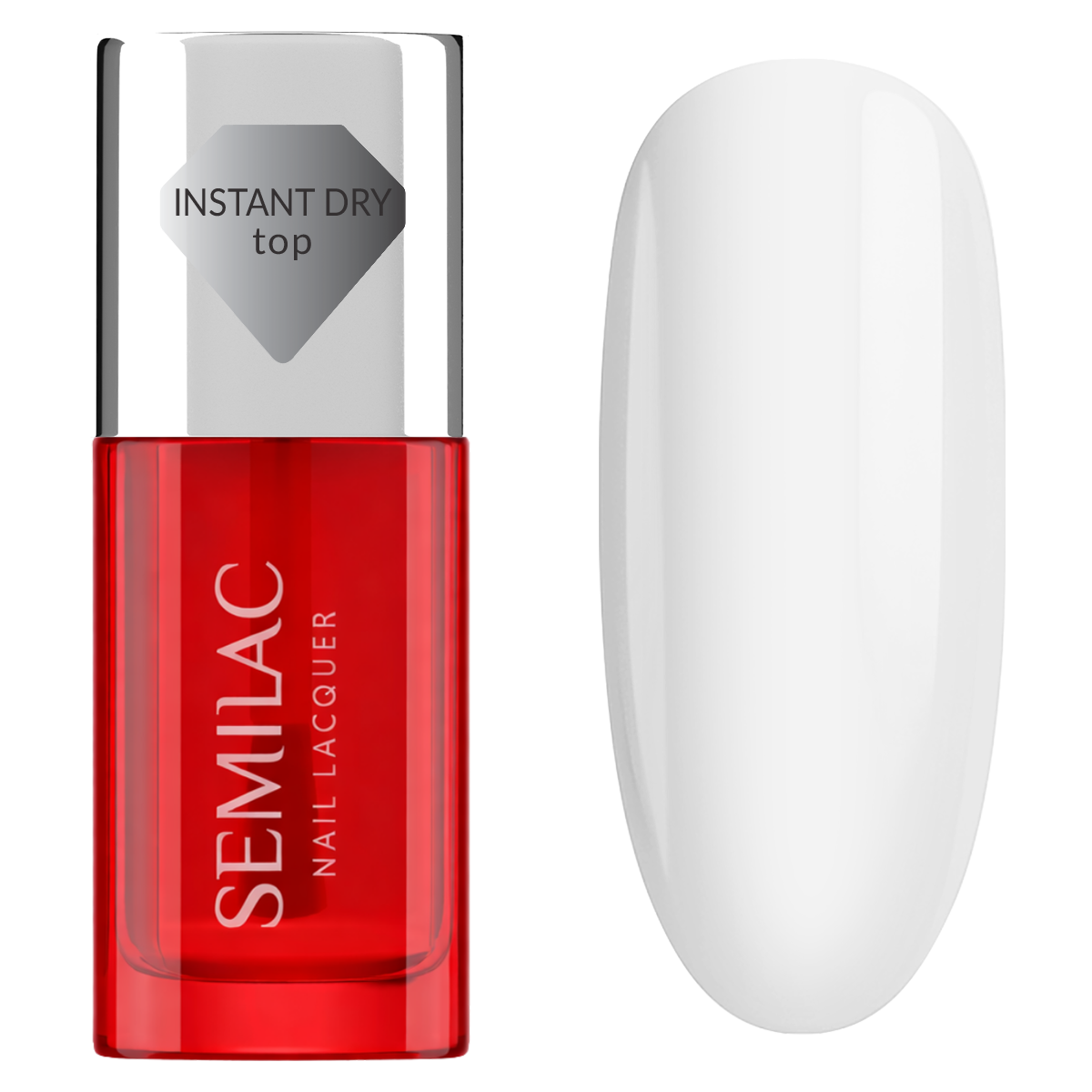 Semilac Top Coat Instant Dry Classic Nail Polish 9ml - Semilac UK