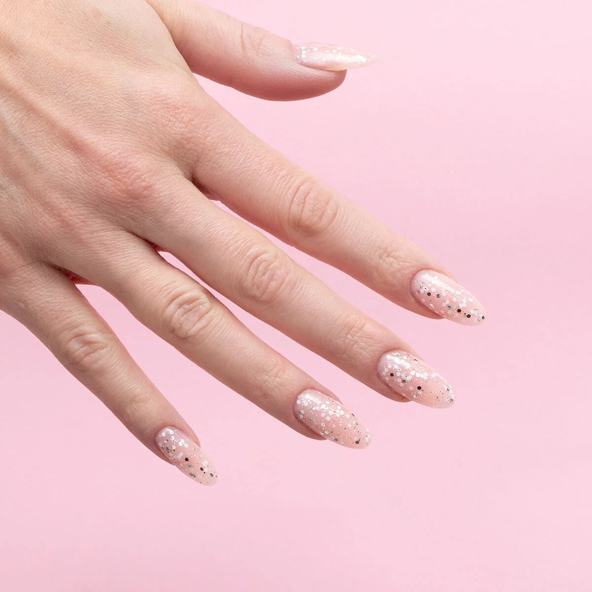 Semilac 924 Silver & White Drops UV Gel Polish