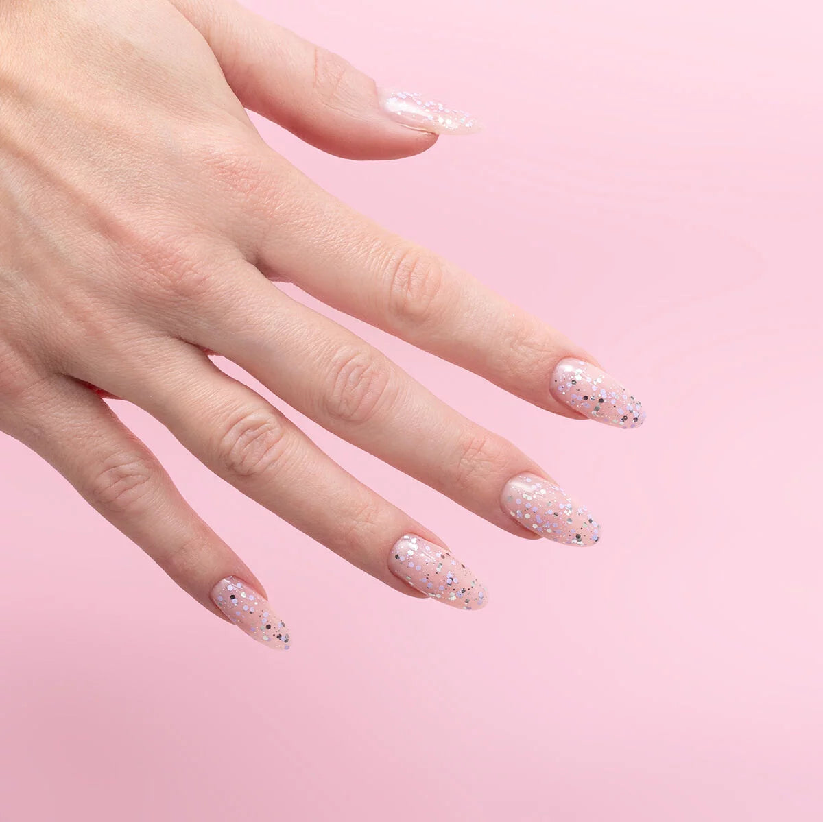 Semilac 925 Silver & Violet Drops UV Gel Polish