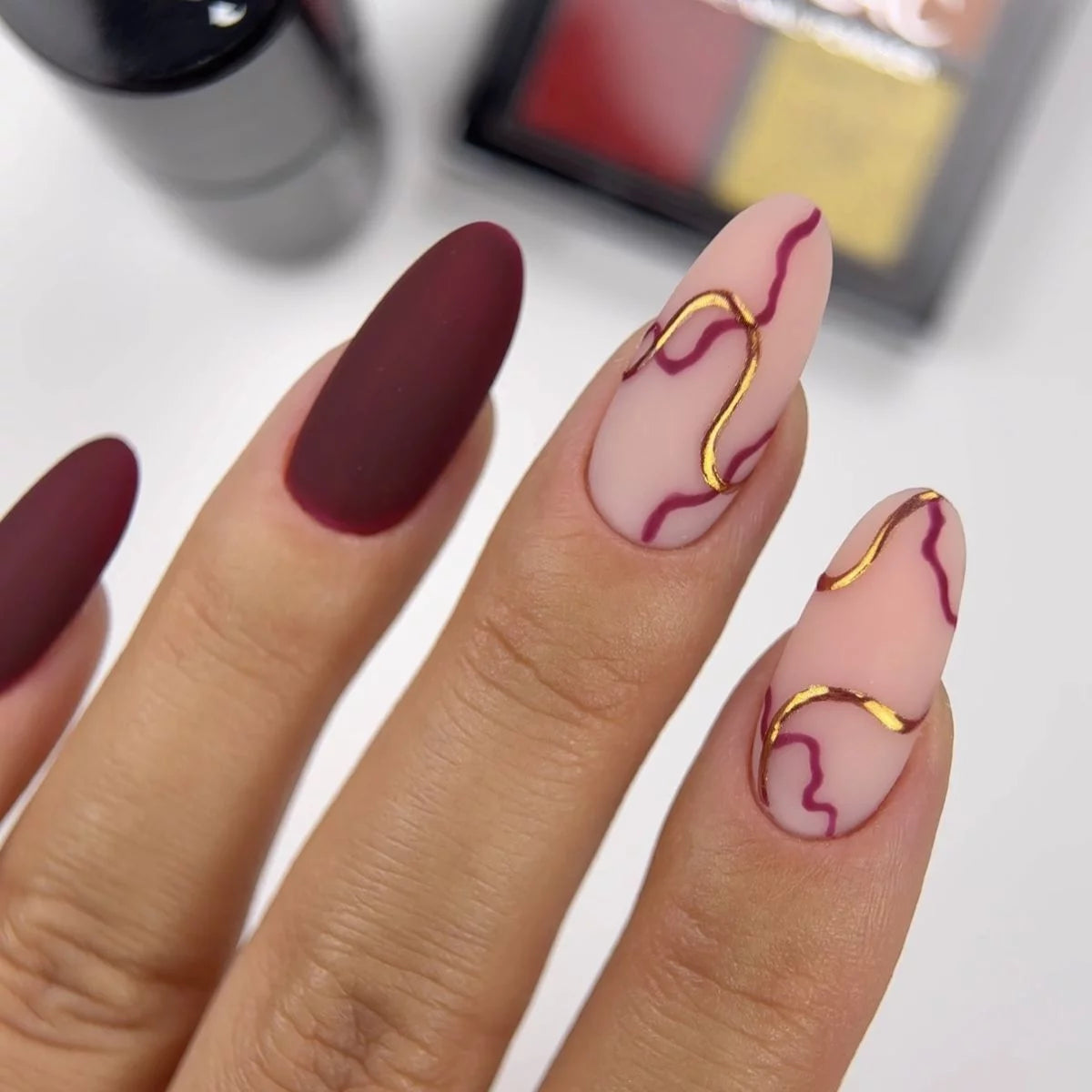 Semilac Pressed Nail Powder Chrome Palette 02