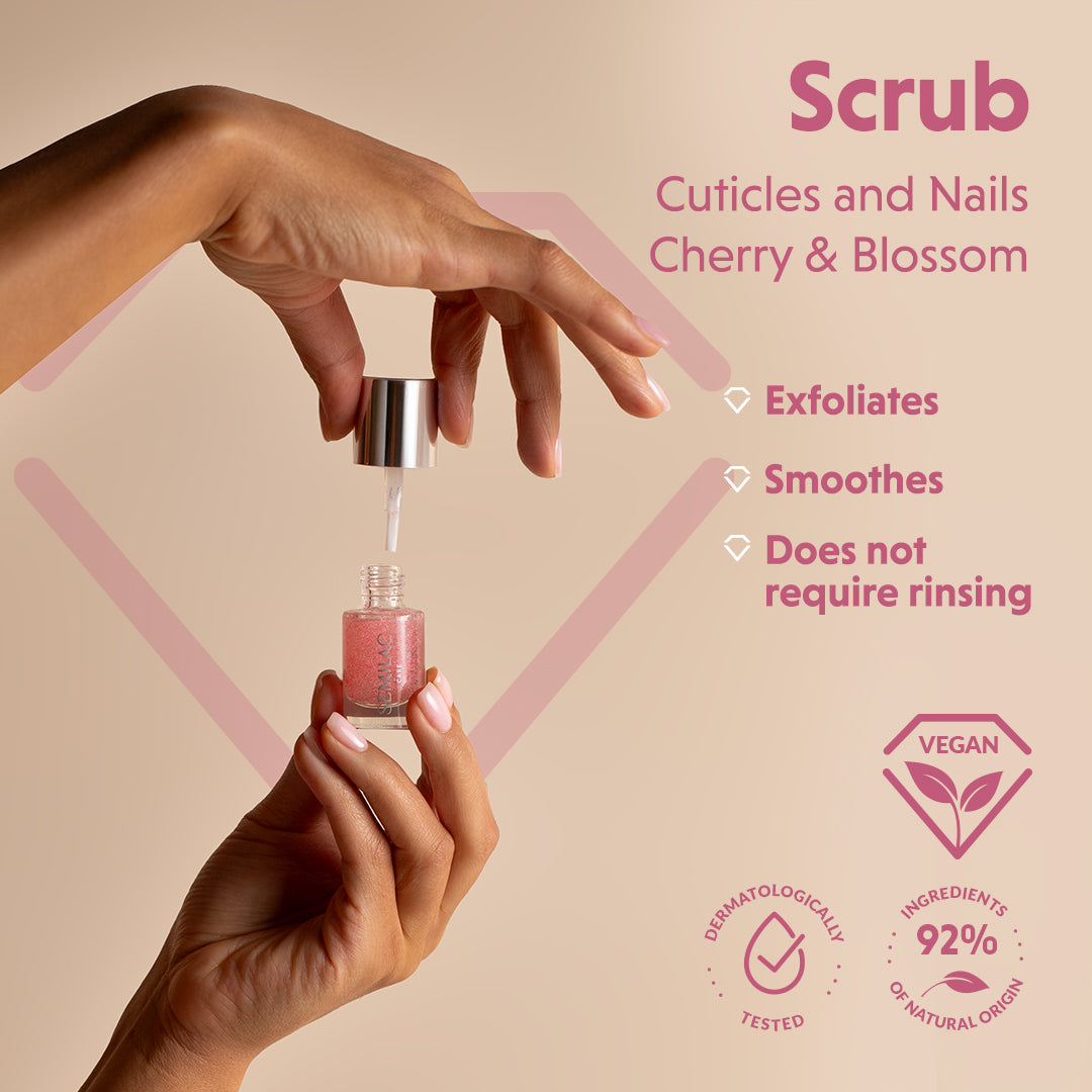 Semilac Aloe & Cherry Blossom Nails and Cuticles Scrub