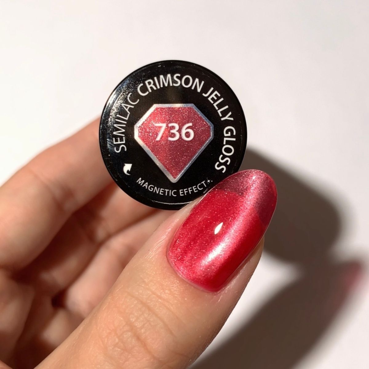 Semilac 736 Crimson Jelly Gloss UV Gel Polish
