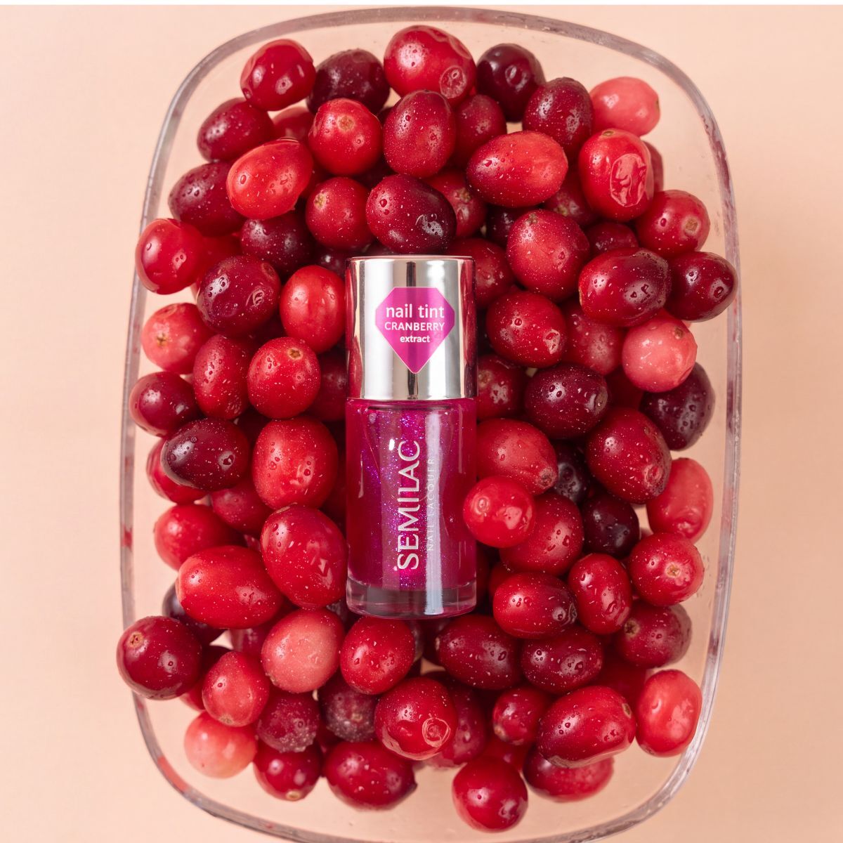 Semilac Nail Conditioner Nail Perfector Cranberry Glow 9ml