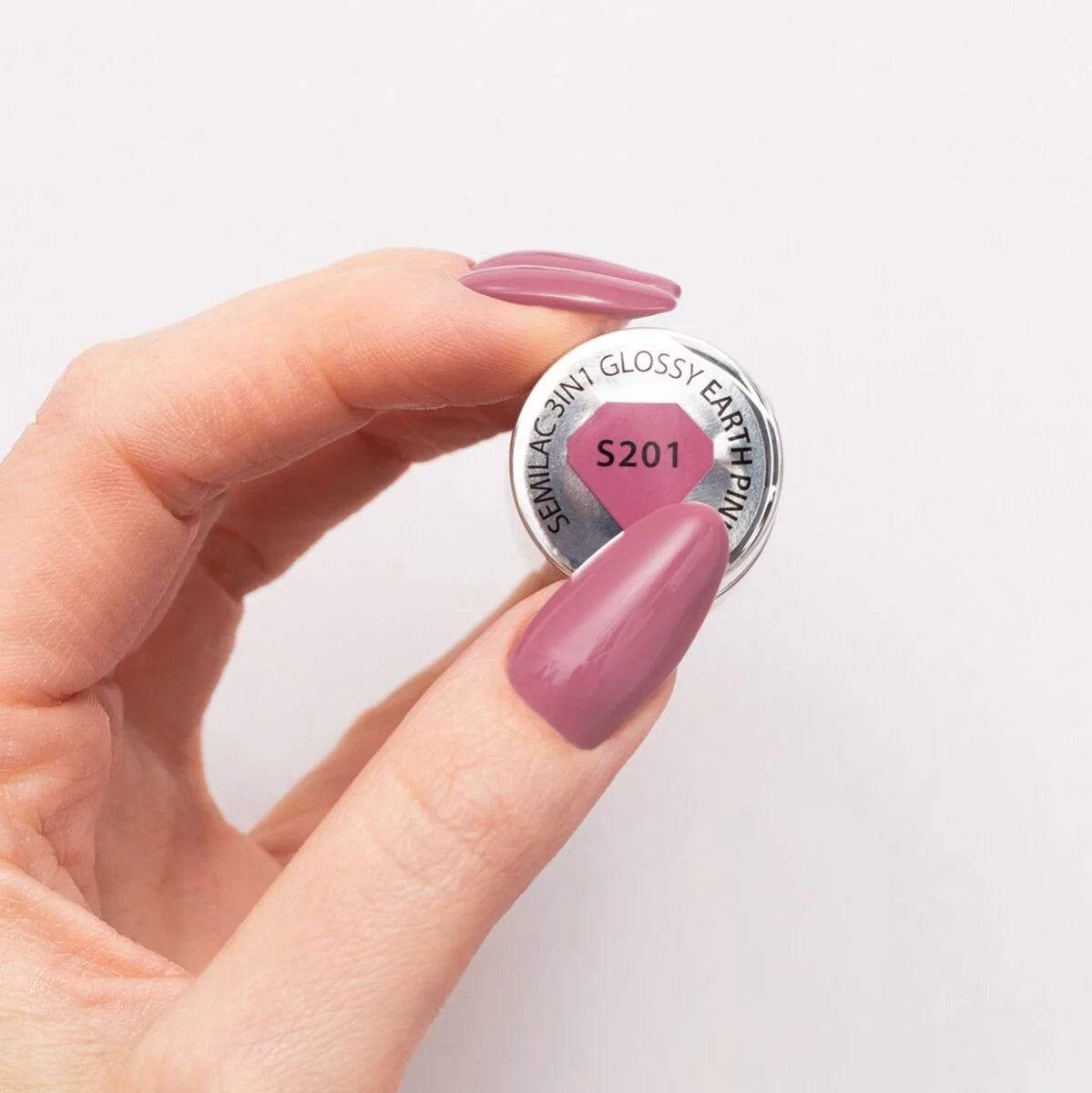 Semilac One Step Gel Polish Bottle S201 Earth Pink Glossy