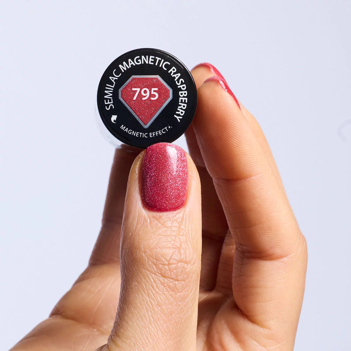 Semilac 795 Magnetic Raspberry UV Gel Polish