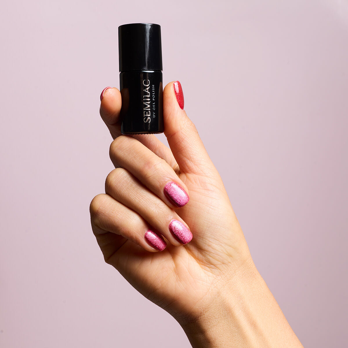 Semilac 795 Magnetic Raspberry UV Gel Polish