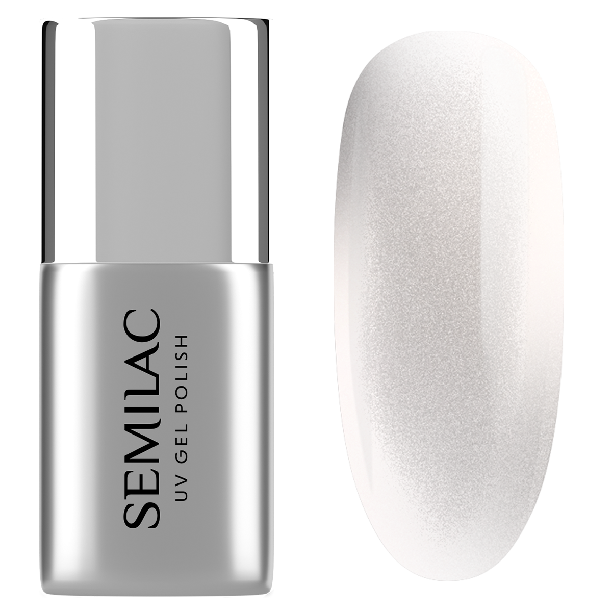 Semilac Top Coat No Wipe Silver Gloss T35 UV Gel Polish