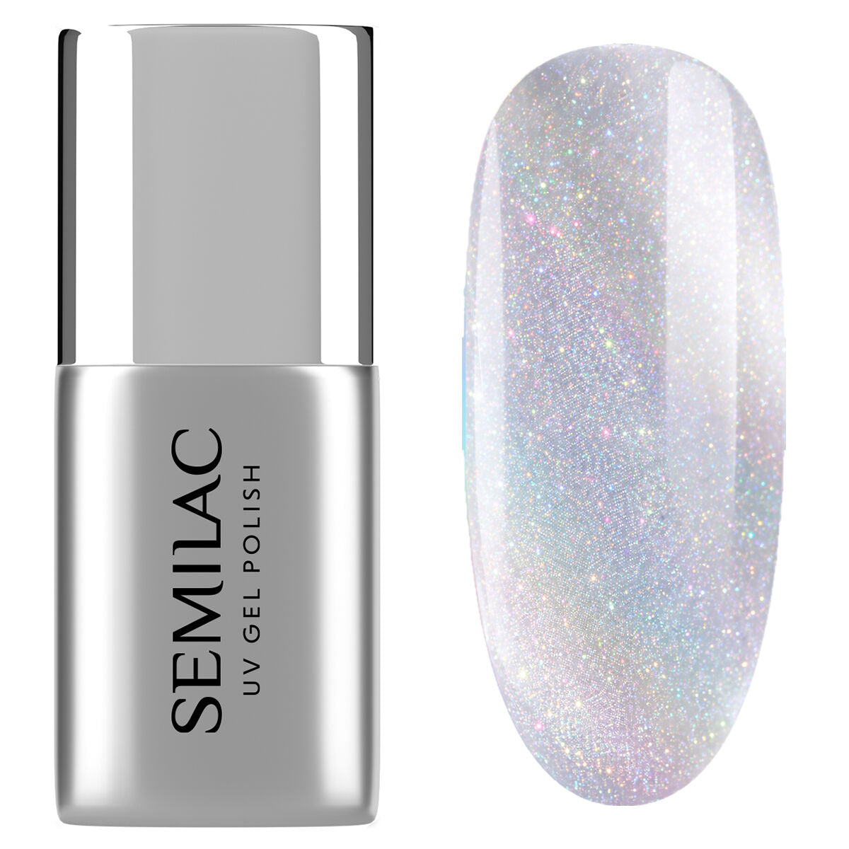 Semilac Top Coat No Wipe Cat Eye Holo T36 UV Gel Polish