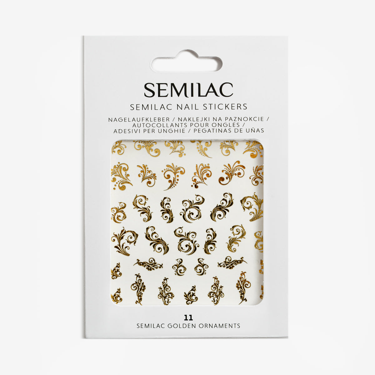 Semilac Golden Ornaments 3D Nail Stickers 11