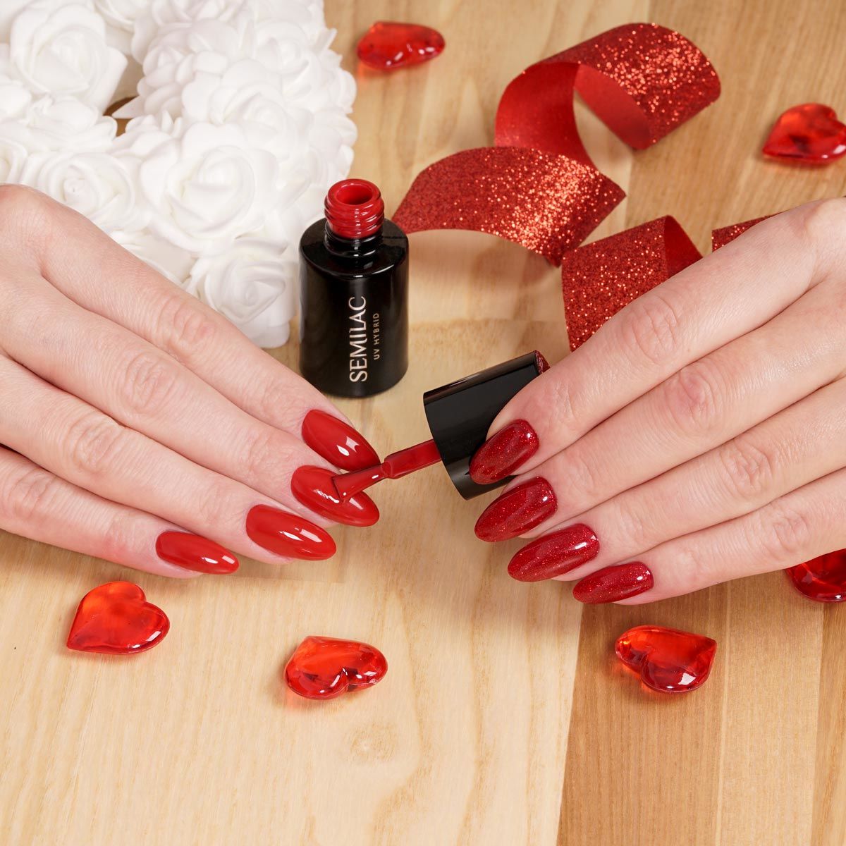 Semilac 345 Gorgeous Red UV Gel Polish 7 ml - Semilac Shop