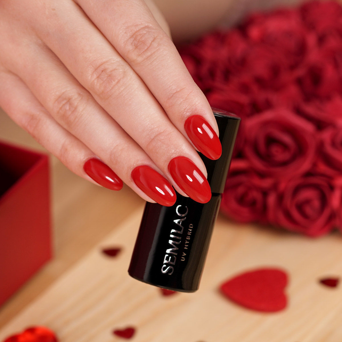 Semilac 345 Gorgeous Red UV Gel Polish 7 ml - Semilac Shop