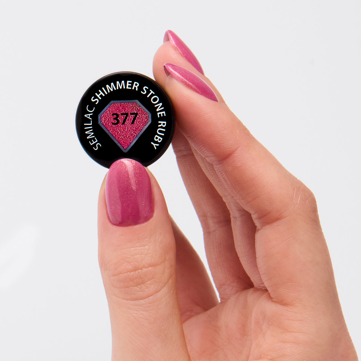 Semilac 377 Shimmer Stone Ruby UV Gel Polish 7ml - Semilac UK