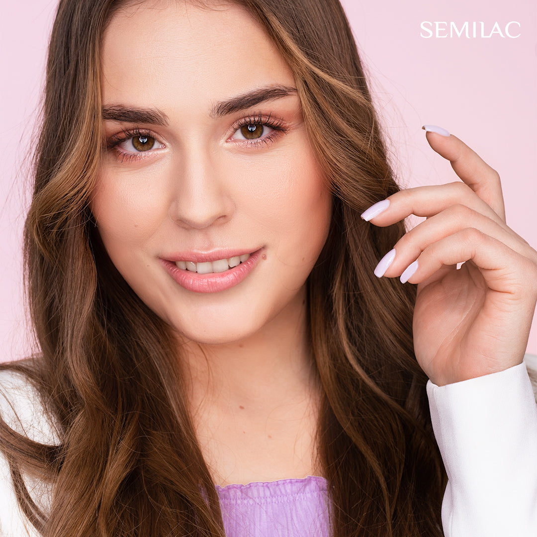 Semilac 384 Lavender Flowers UV Gel Polish 7ml - Semilac UK