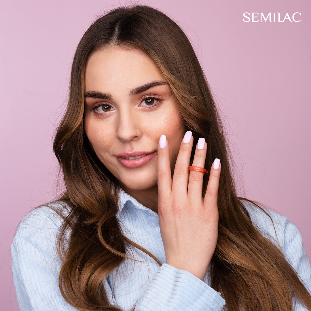 Semilac 385 Pastel Pink Sky UV Gel Polish 7ml - Semilac UK