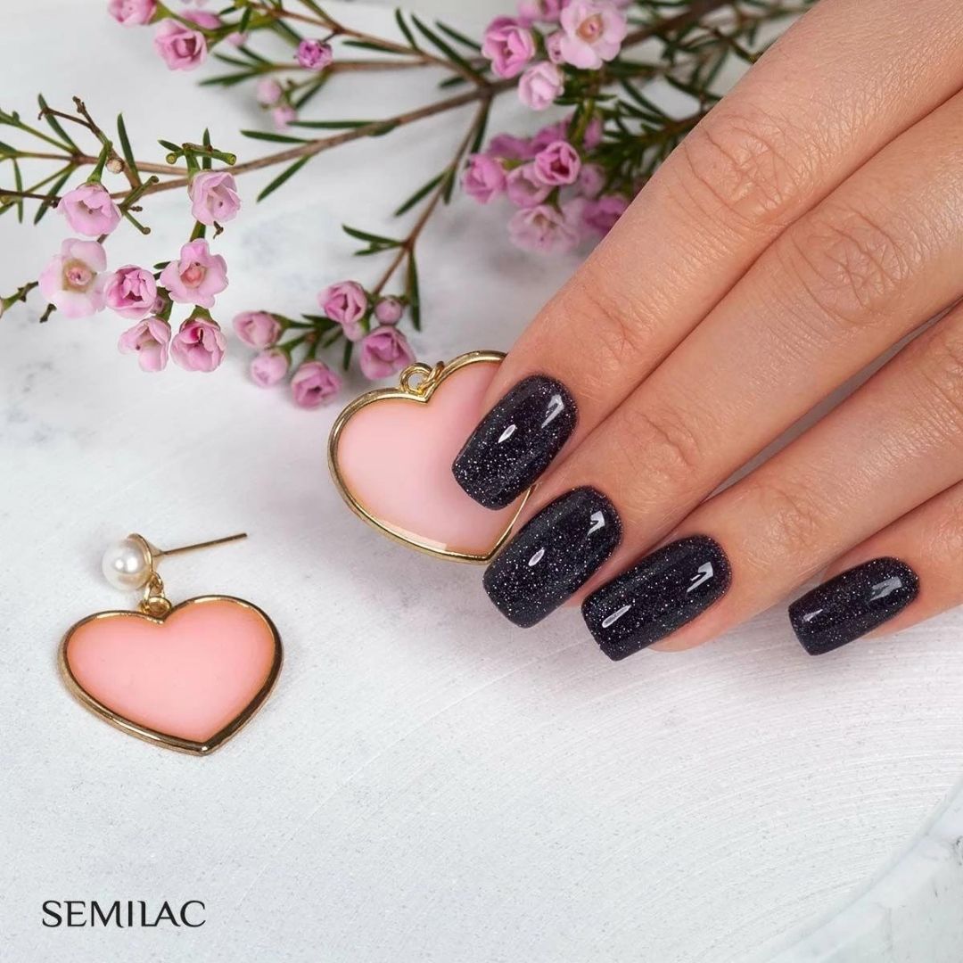 Semilac 394 Sparkling Midnight Date UV Gel Polish 7ml - Semilac UK