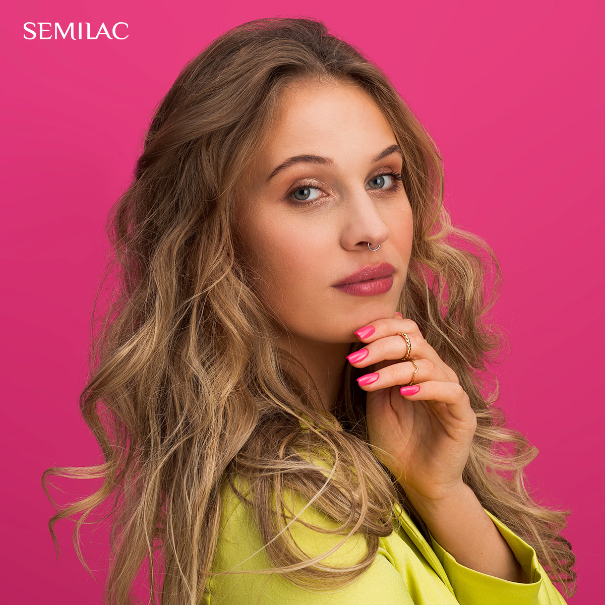 Semilac 435 Friendly Magenta UV Gel Polish 7ml - Semilac UK